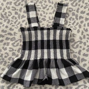 Buy 1 Get 1 50% Off LOFT PEPLUM PLAID TANK SIZE SMALL